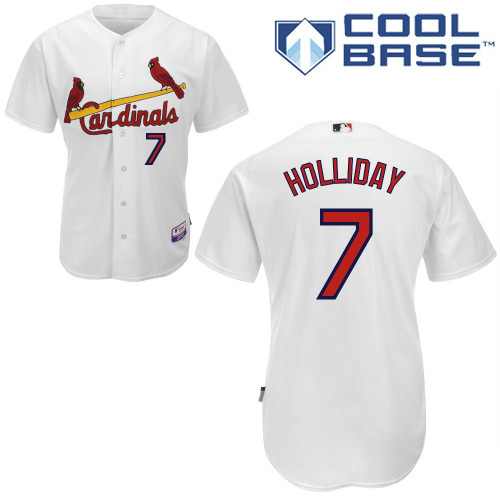 Matt Holliday #7 mlb Jersey-St Louis Cardinals Women's Authentic Home White Cool Base Baseball Jersey